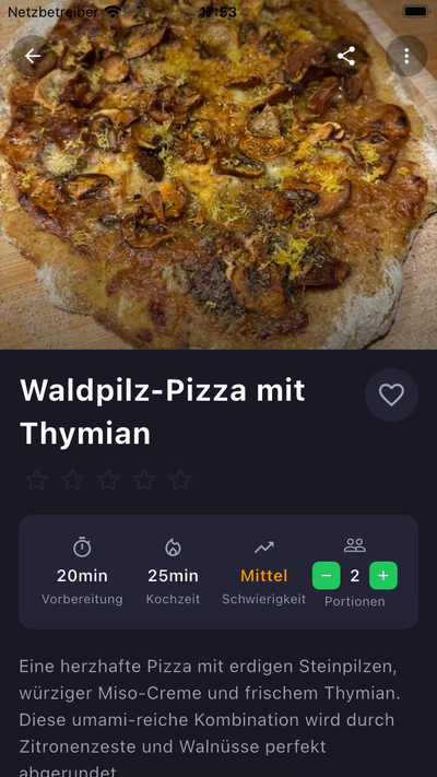 Deine Rezepte, immer dabei