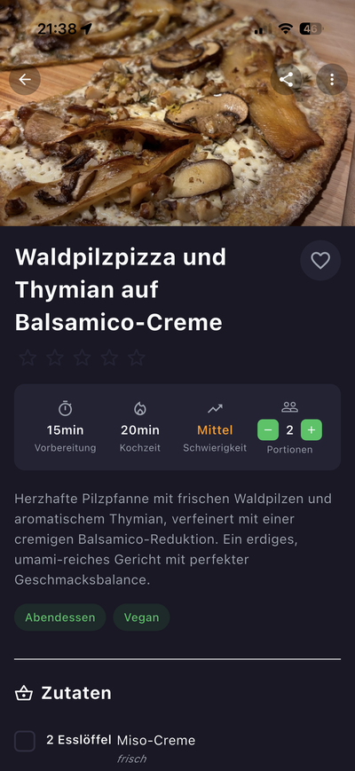 Deine Rezepte, immer dabei